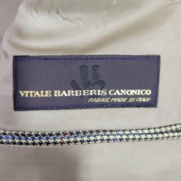 Tasso Elba Men's Blazer 44R 100% Pure New Wool Vitale Barberis Canonico Italy - Picture 7 of 12